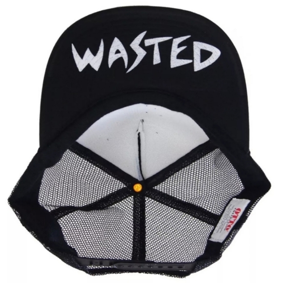 Municipal Waste Flip Bill Black Mesh Trucker Hat - Picture 3 of 3